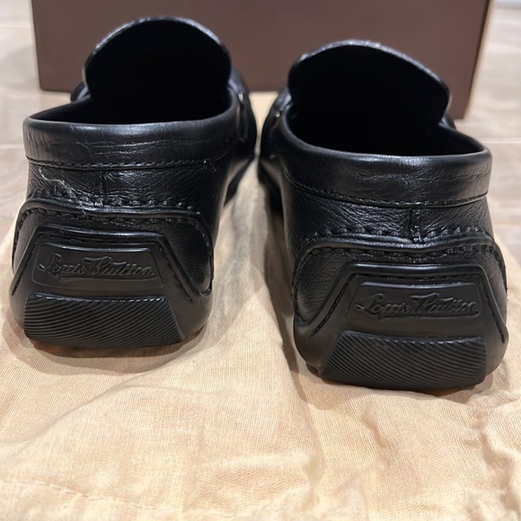 Authentic Louis Vuitton Black Leather Loafers - Picture 4 of 7